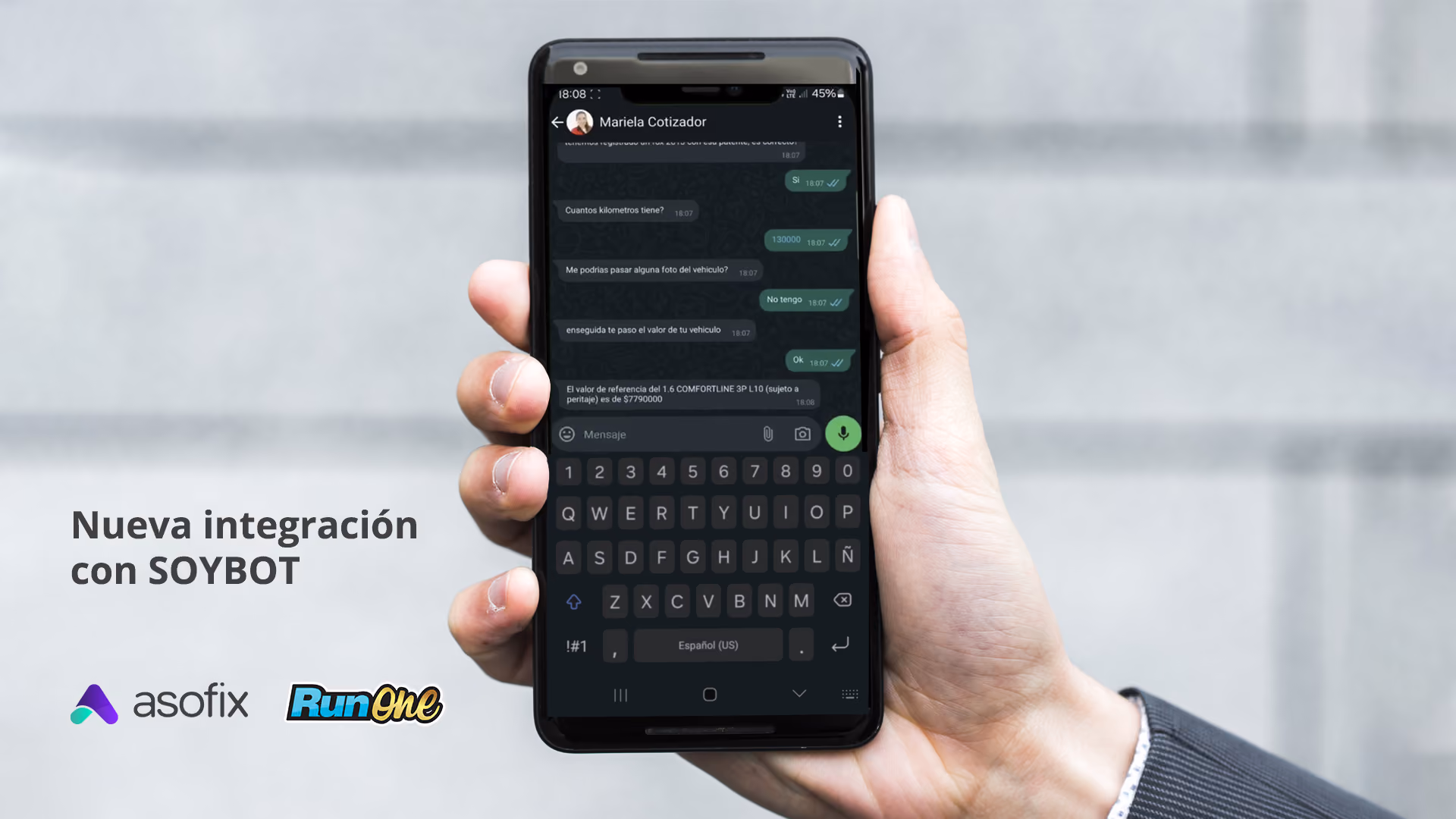 Integración del chatbot SOYBOT con el cotizador de Asofix para la industria automotriz