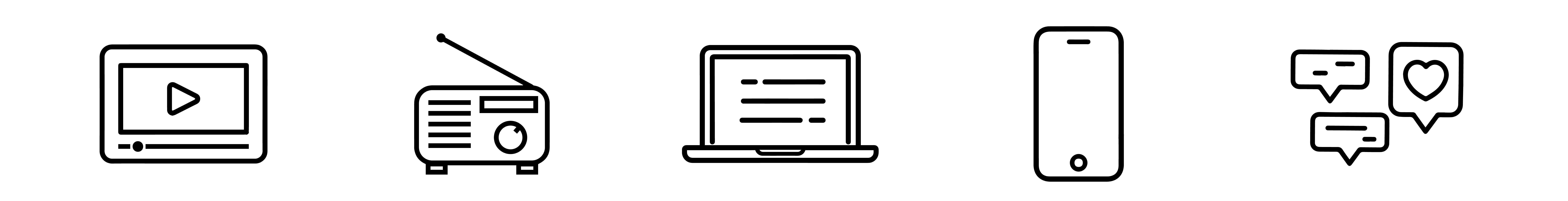 Image of digital platform icons