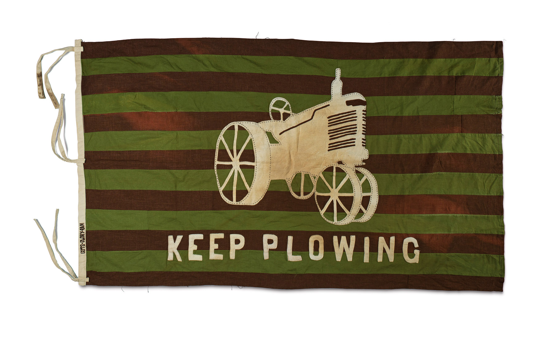 A Keep Plowing flag created by Johnathan Wynn and The Richards Group for Dodge Ram