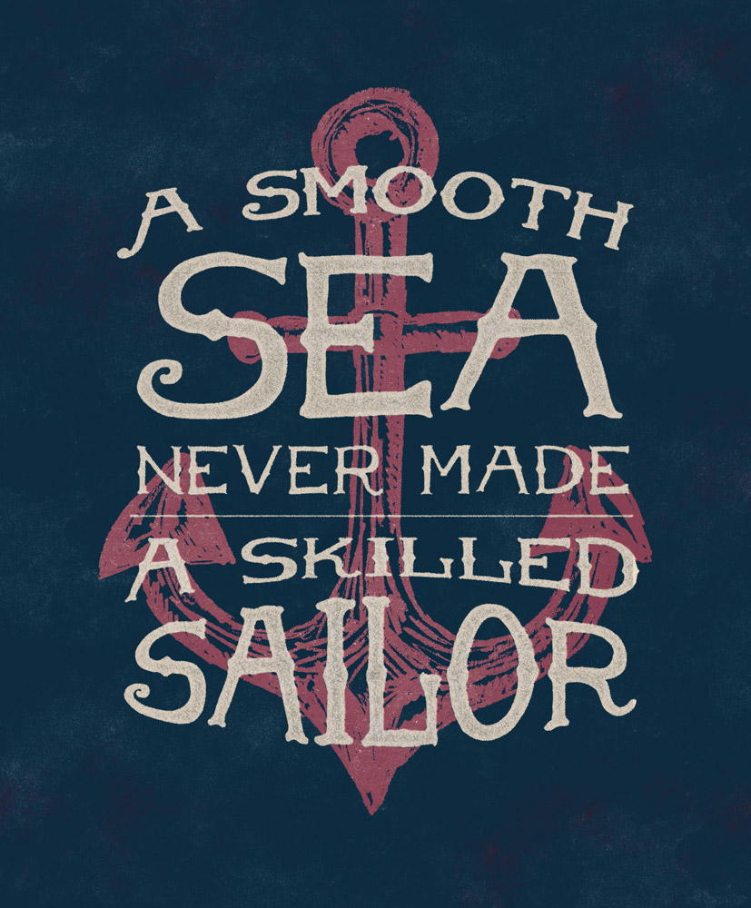 Smooth sea poster for AAA created by Johnathan Wynn for The Richards Group