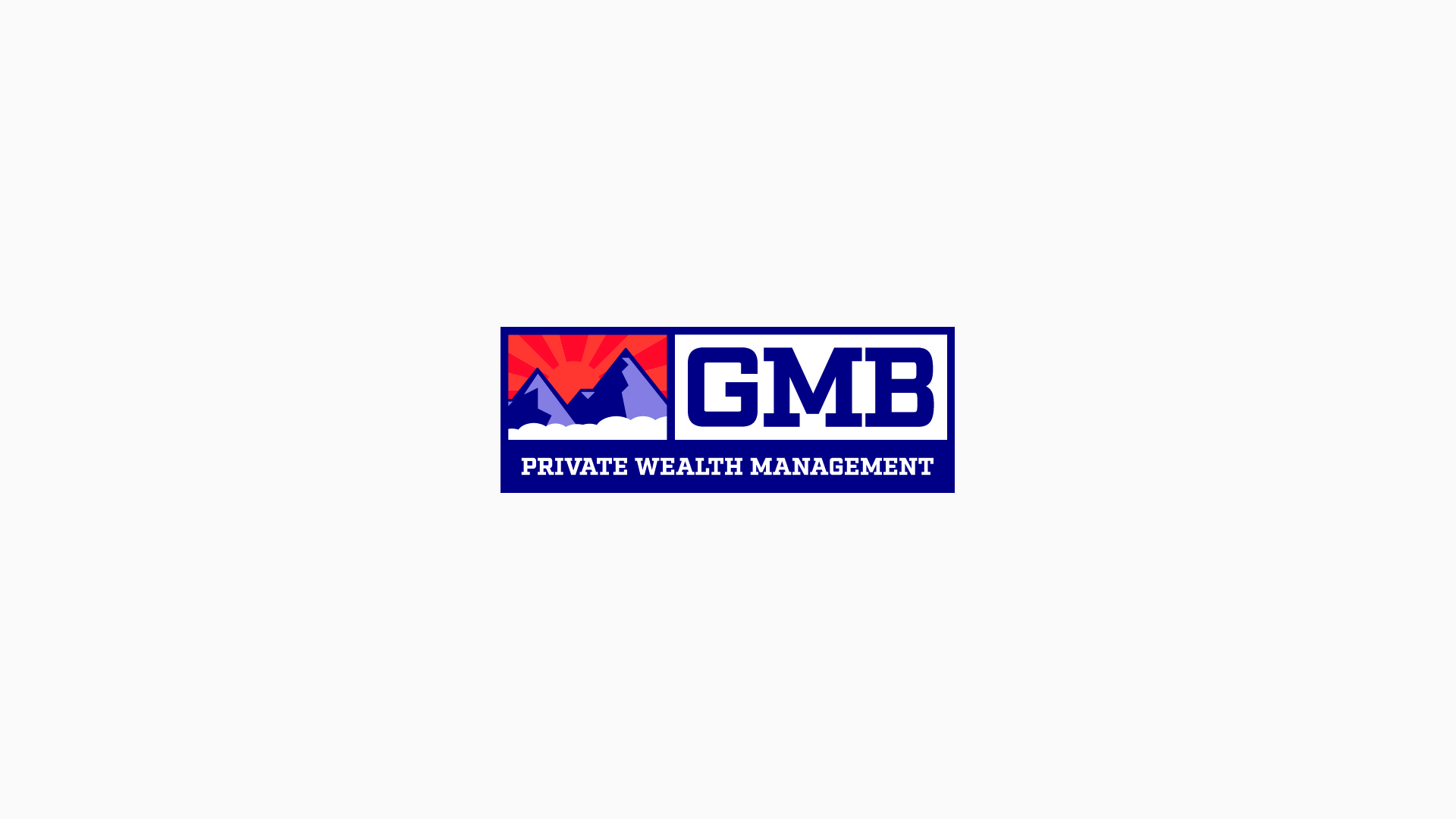 A logo for GMB Private Wealth Management by Johnathan Wynn Design