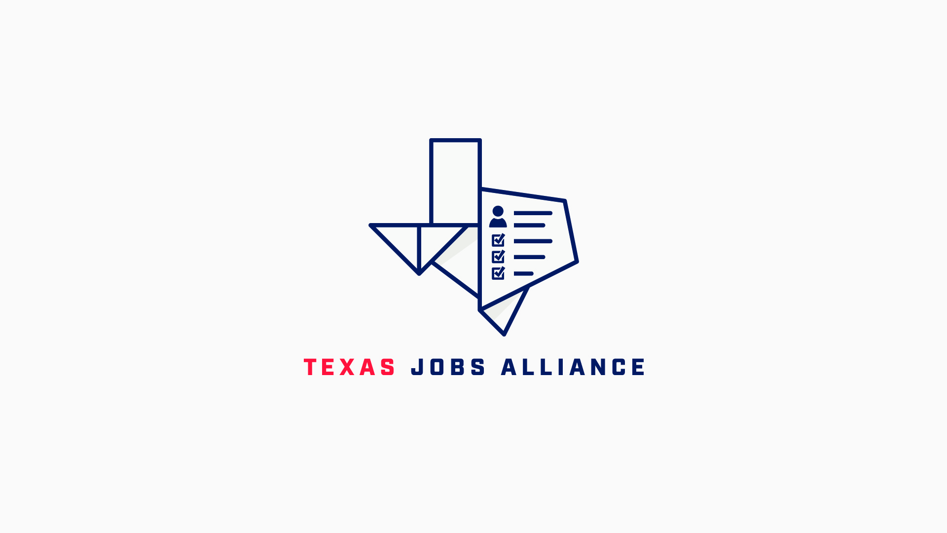 A logo for Texas Jobs Alliance by Johnathan Wynn Design