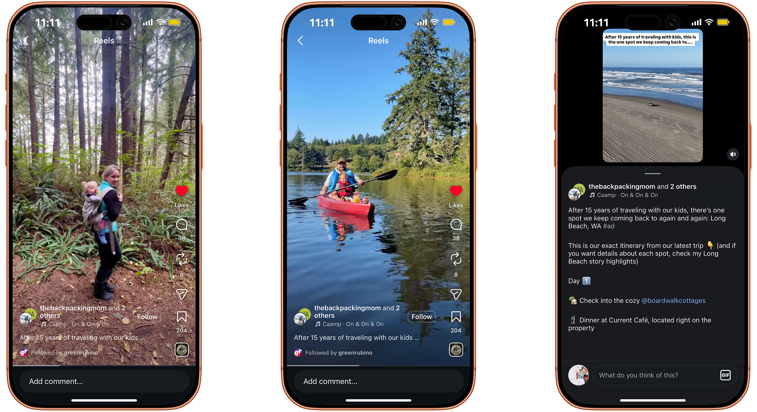 thebackpackingmom influencer instagram post for WA state tourism