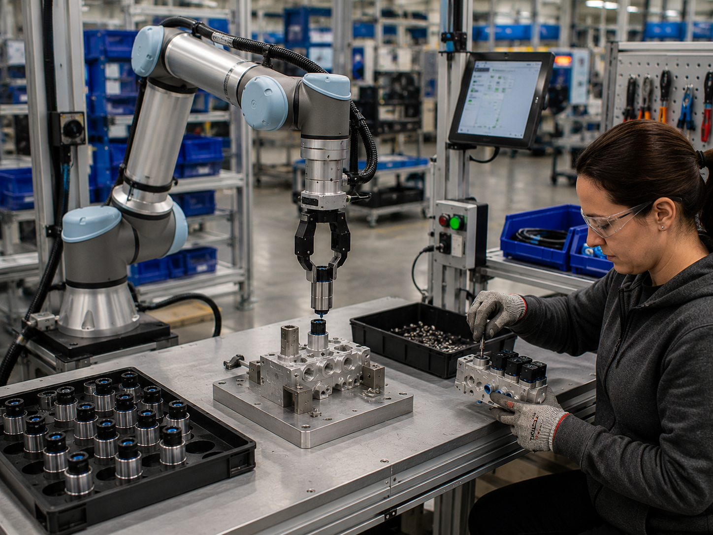 Collaborative robot cell