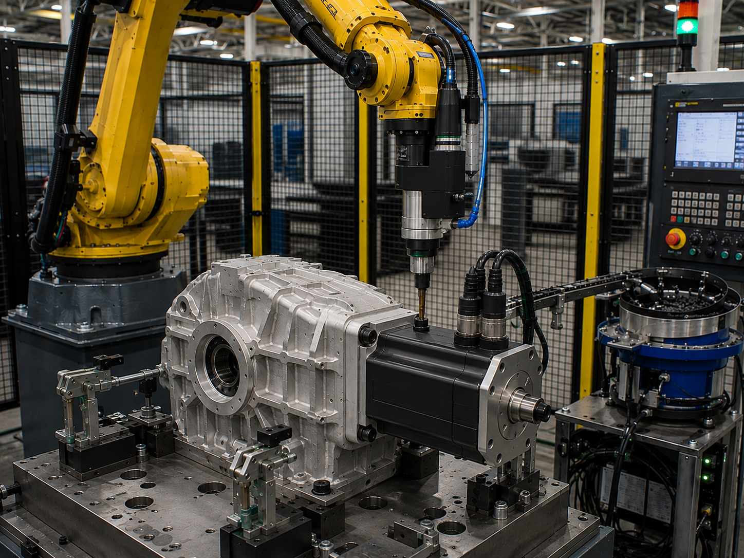 Robotic assembly cell