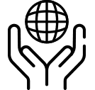 Icon representing a broad reach and International presence