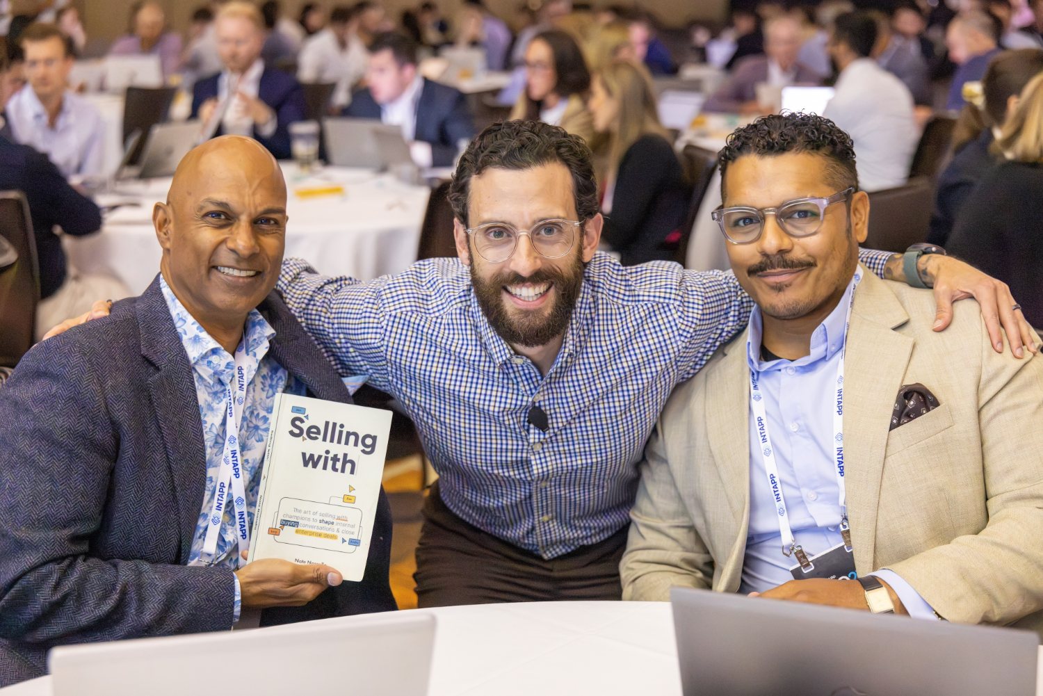Nate Nasralla with readers of Selling With at a conference