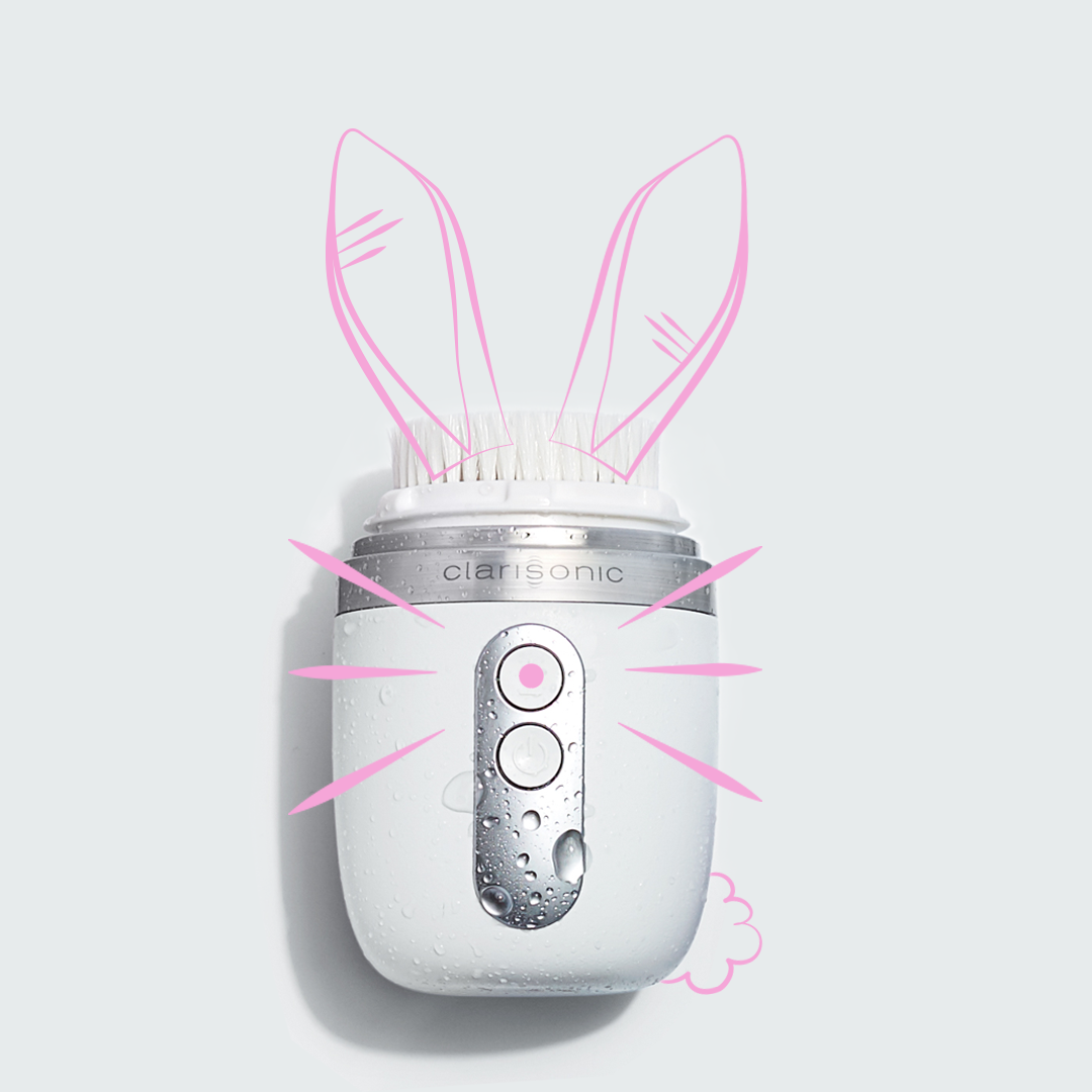 Clarisonic cruelty-free bunny illustration