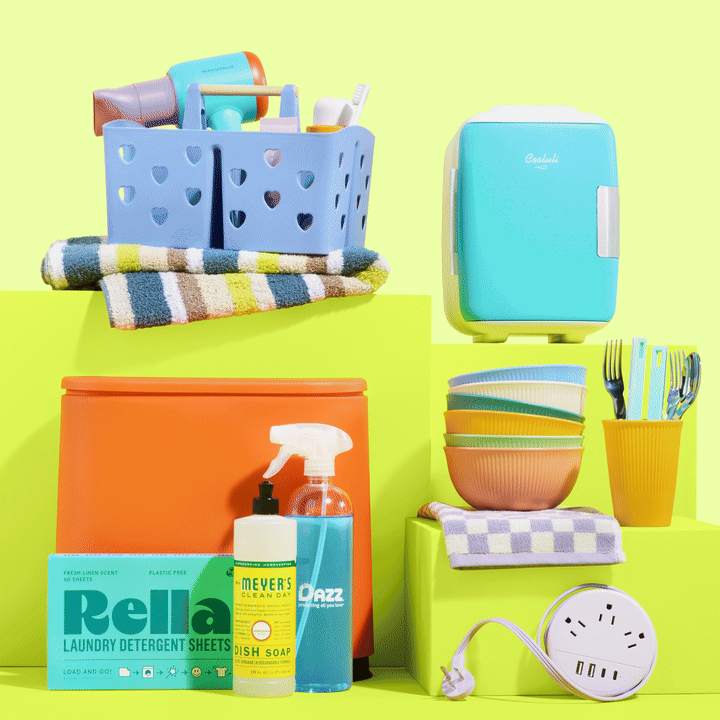 Amazon Off to College dorm cleaning and kitchen motion asset