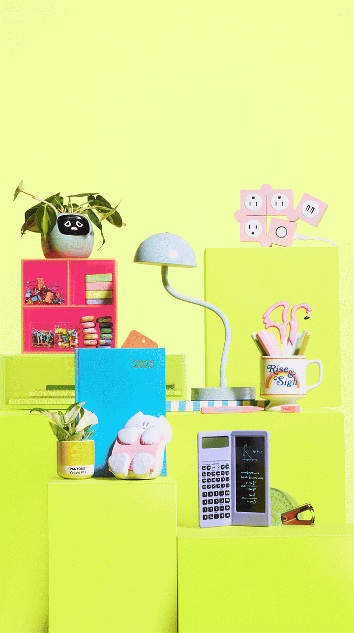 Amazon Off to College desk supplies motion asset