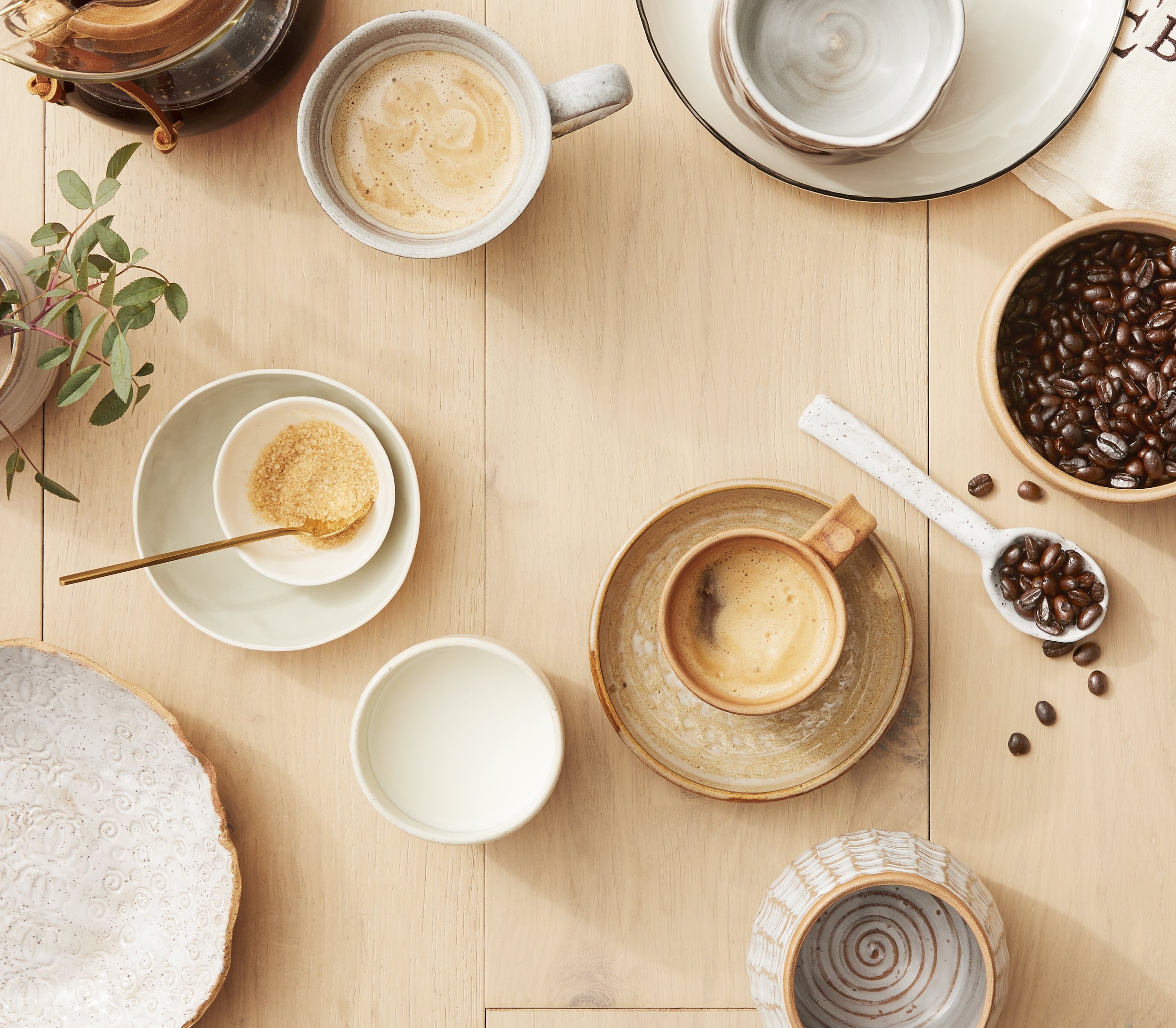 Amazon Handmade ceramic tableware with coffee