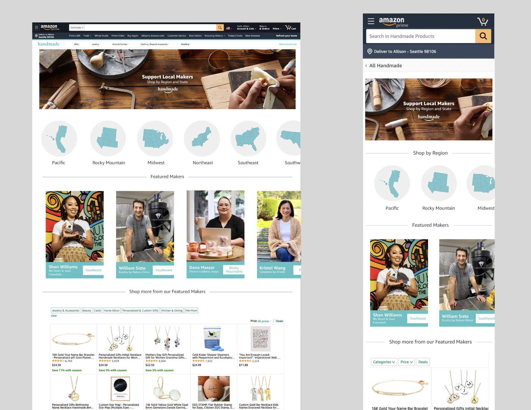 Amazon Handmade Support Local Makers experience