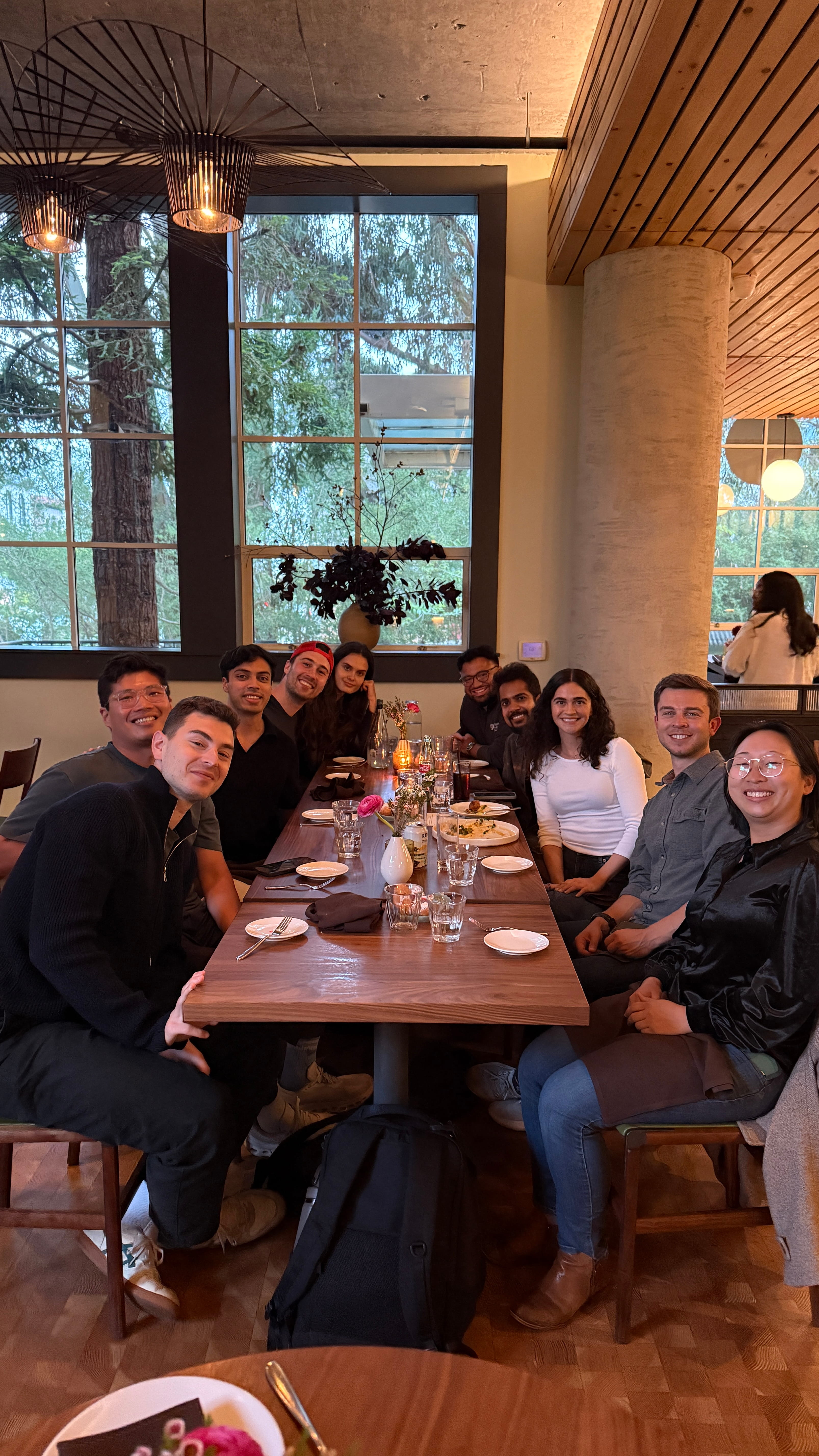 Founders seated at the Grand Rounds dinner at Piccino Presidio