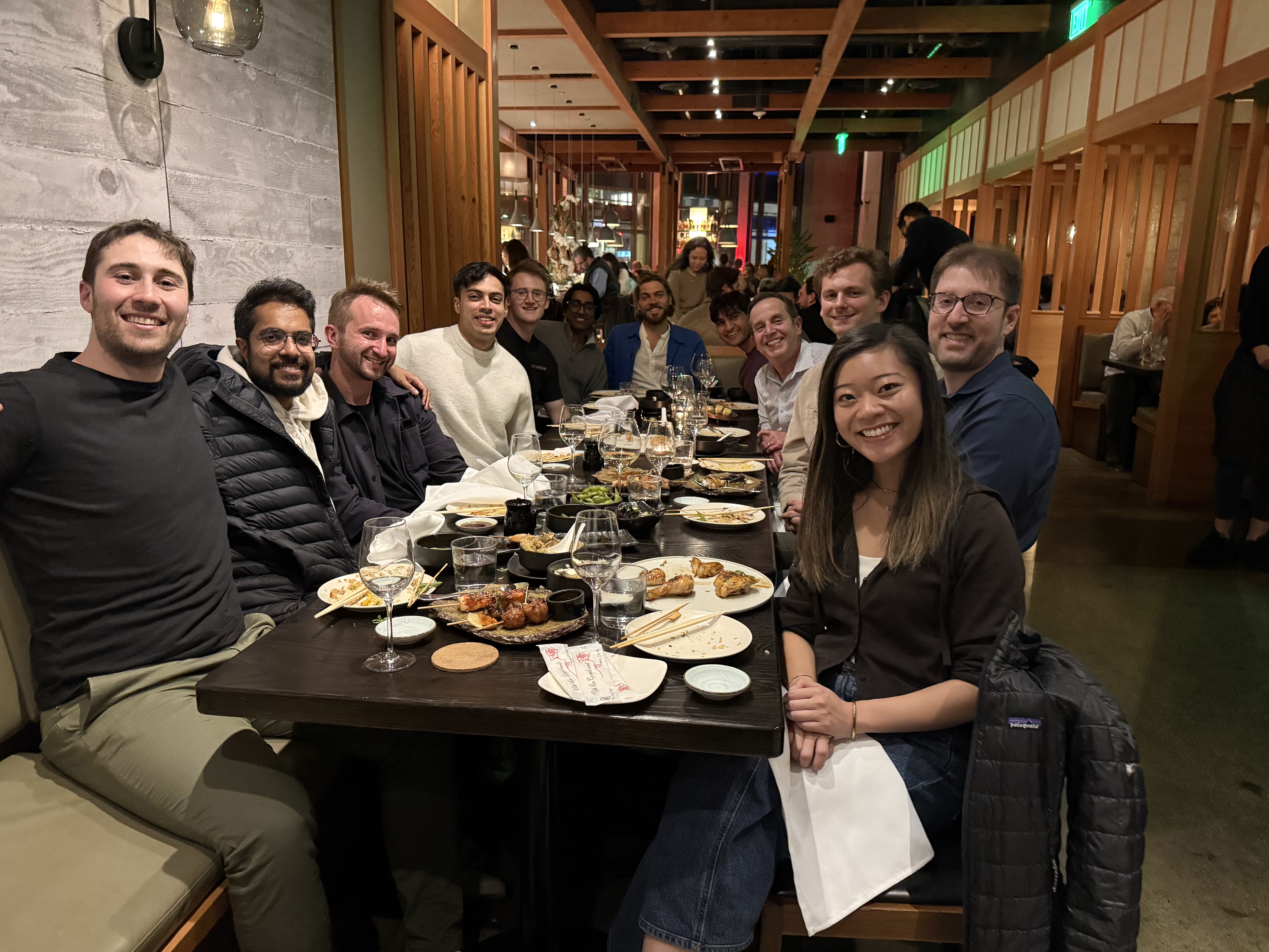 Founders seated at the Grand Rounds dinner at PABU