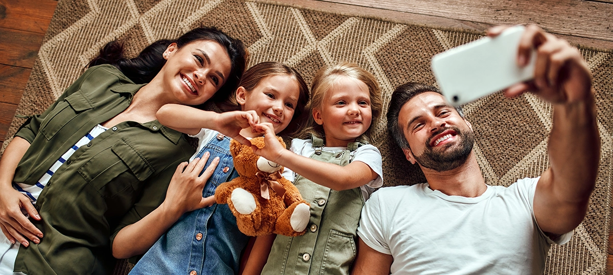 A family arriving for their first visit at San Juan Family Dentistry