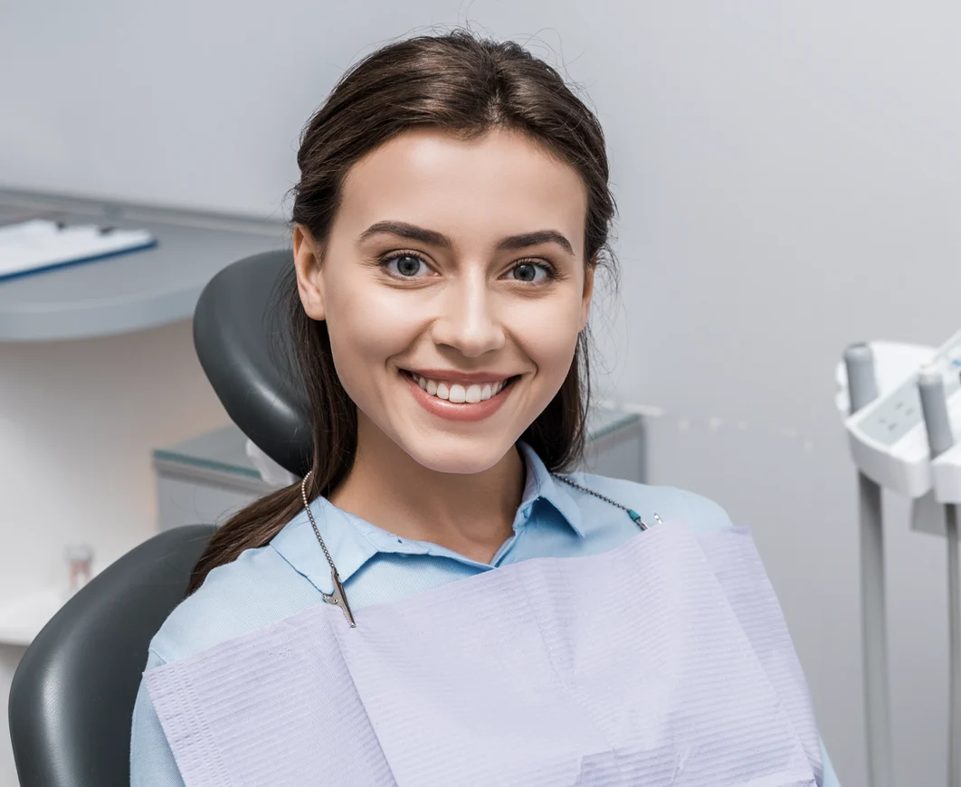 Dr. Leila Khamsei with a smiling patient