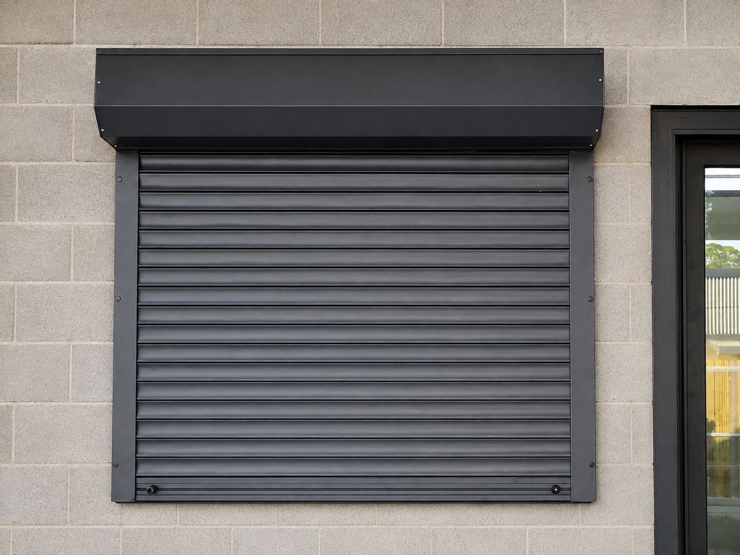 Volet roulant en aluminium noir