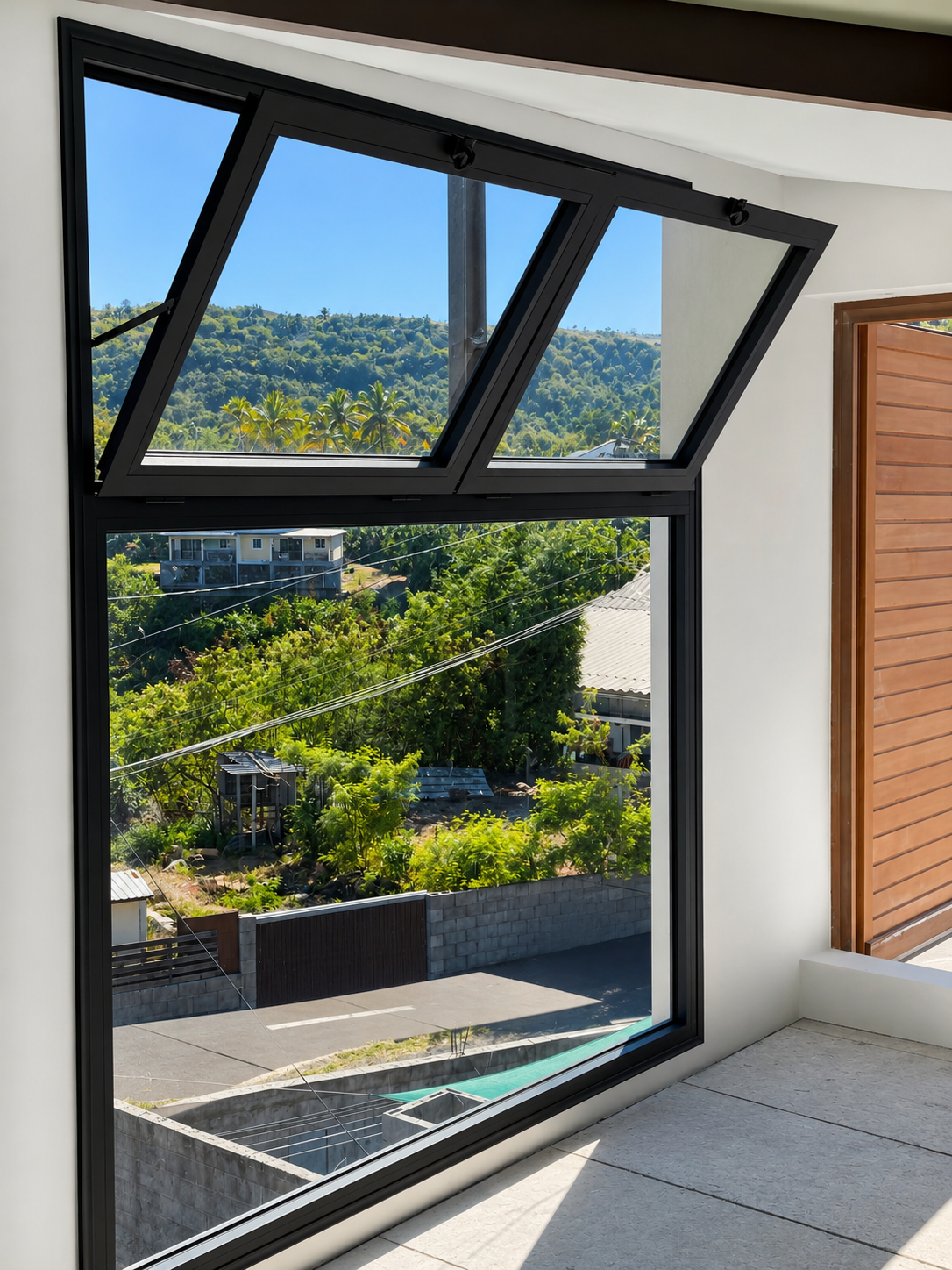 Fenêtre en aluminium anthracite
