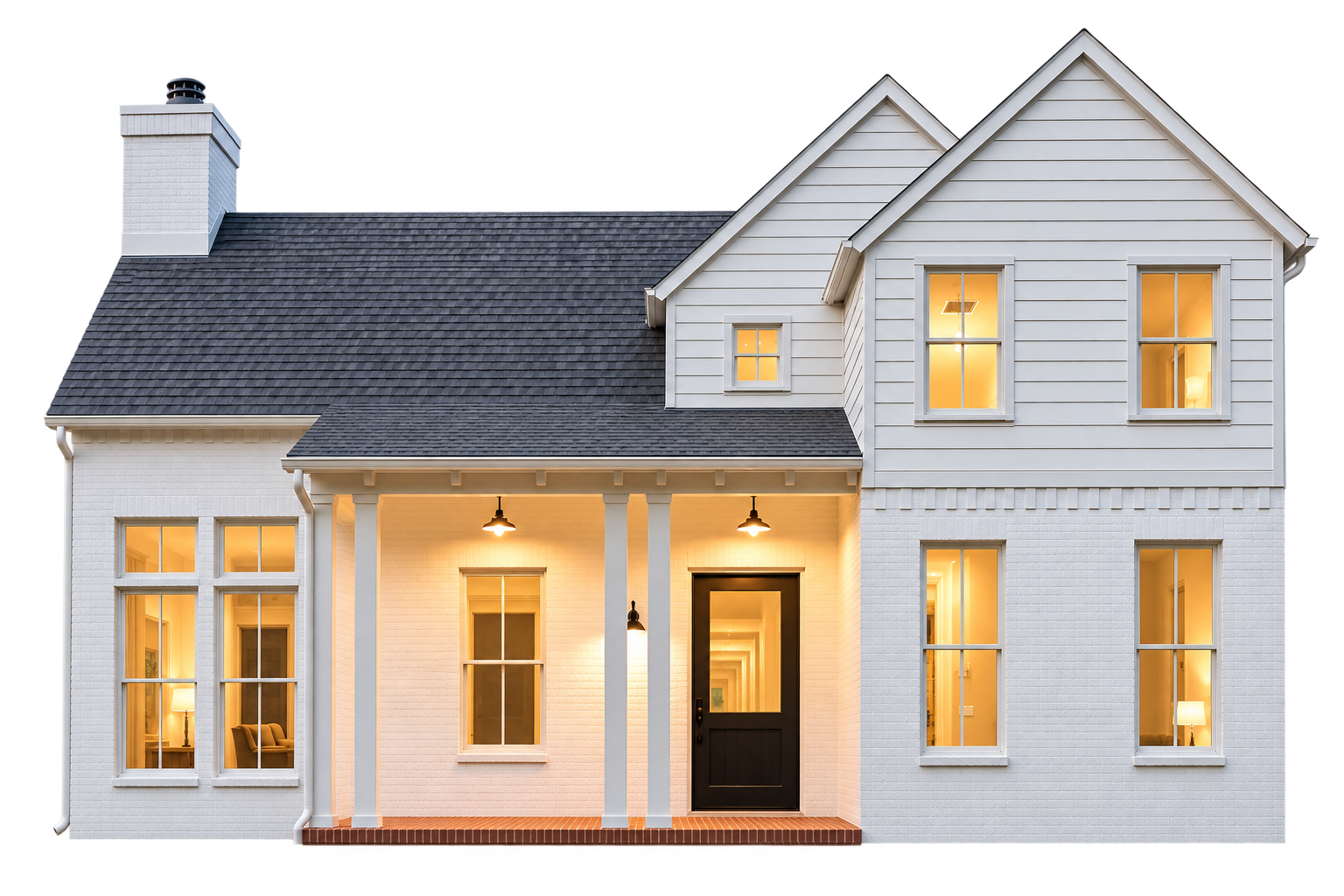 A finished Curated home, shown in full
