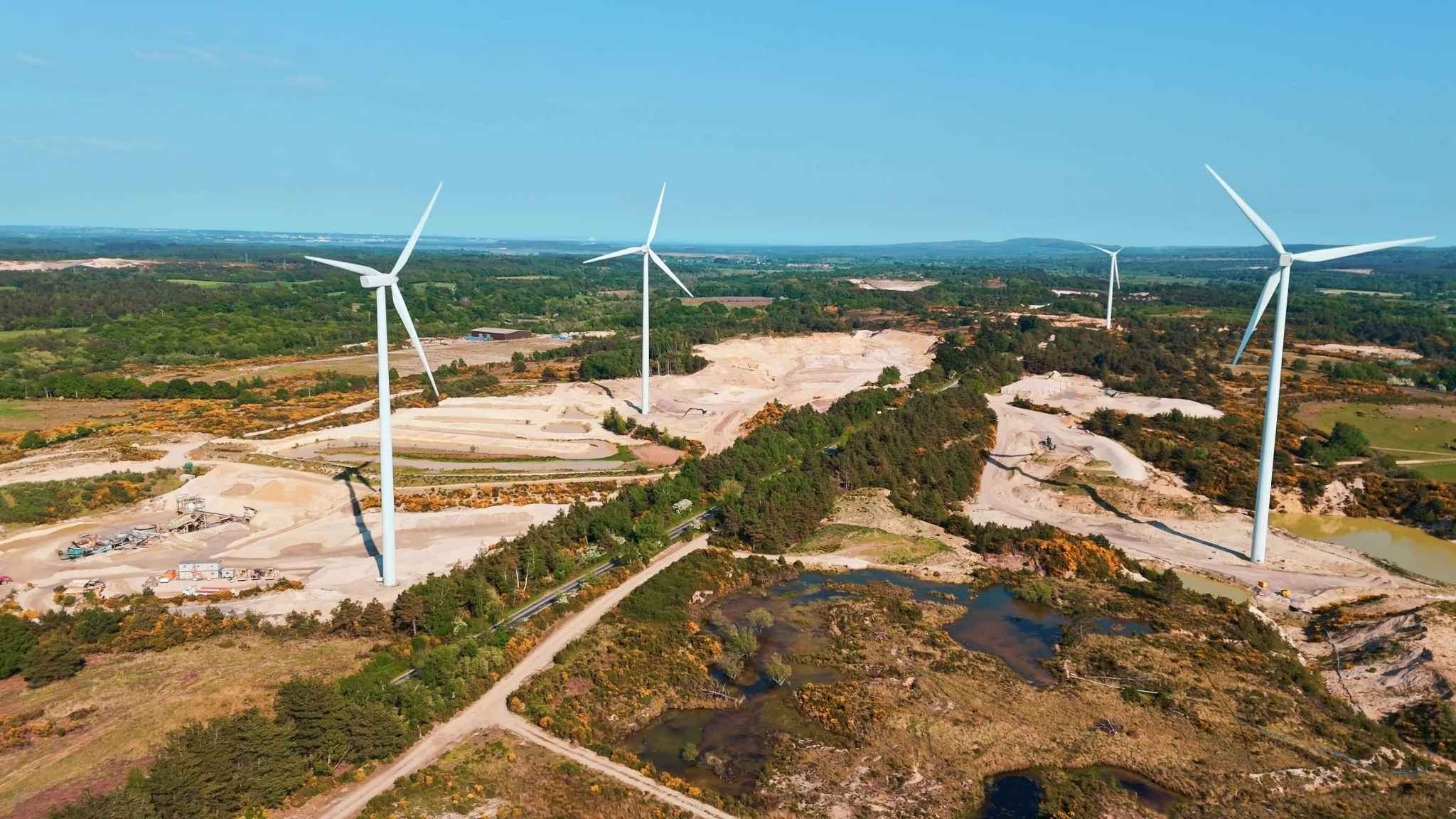 Alaska Wind Farm turbines powering Burger King UK restaurants