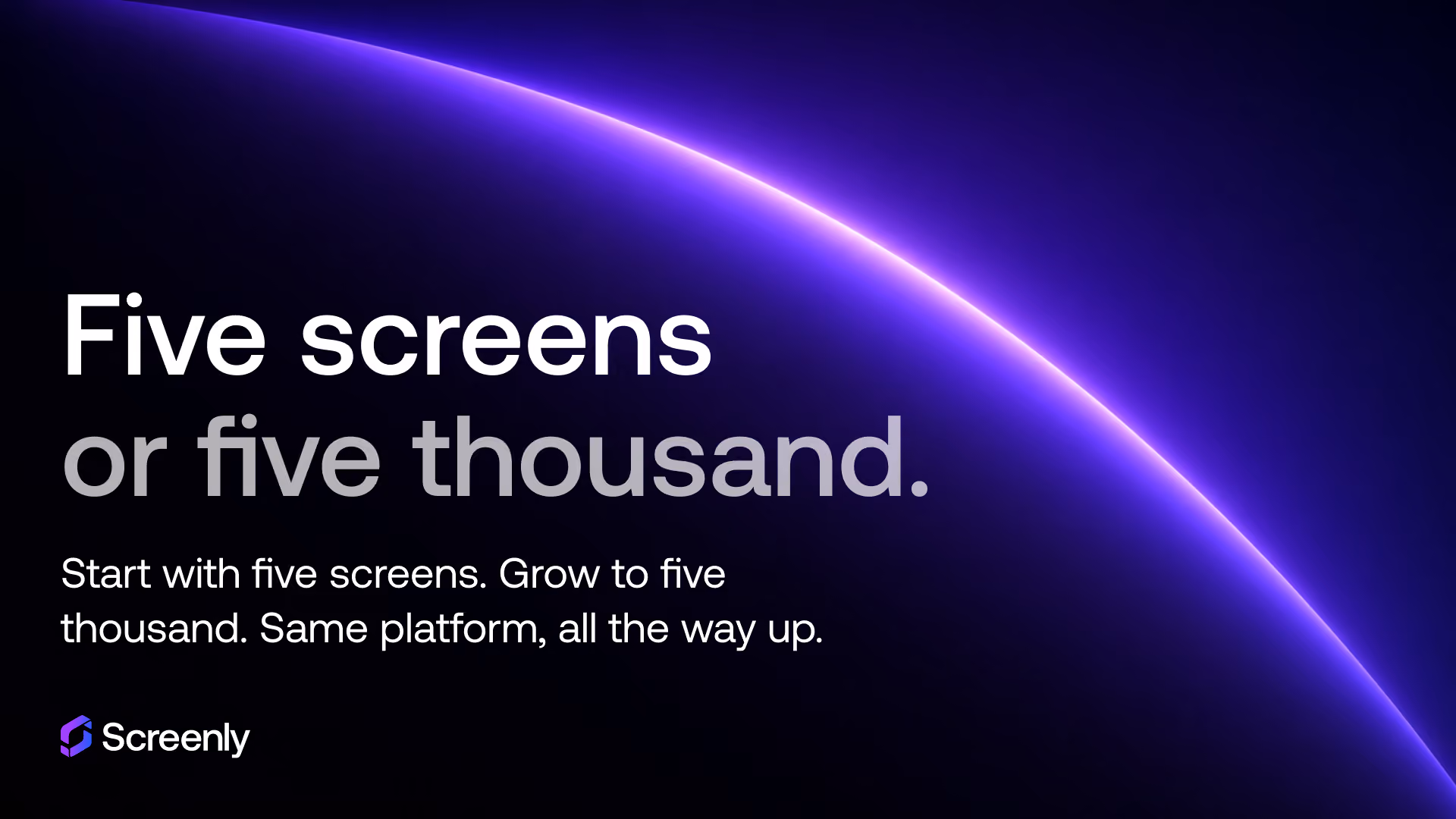 Screenly platform wide screenshot