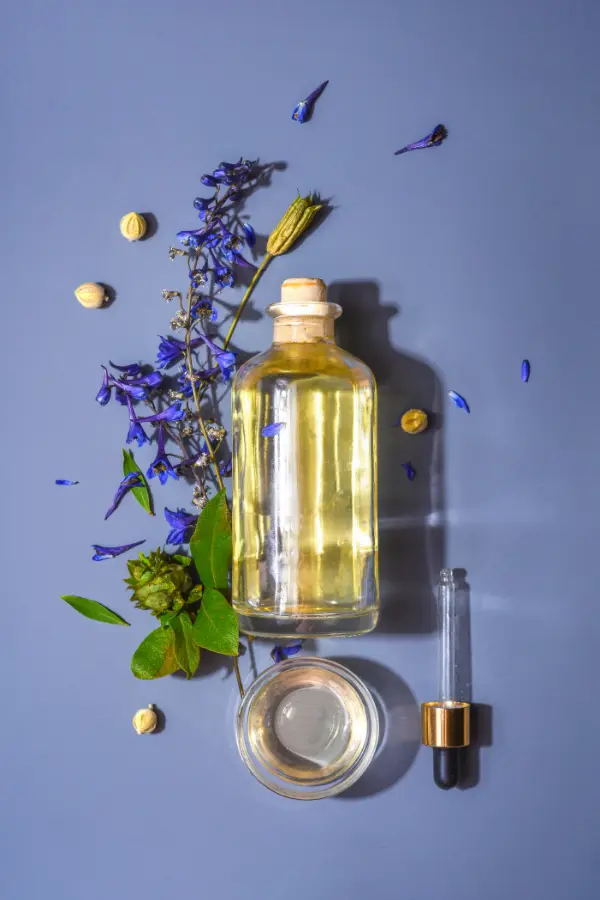 Huiles essentielles préparées avant une séance