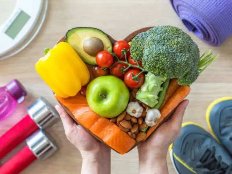 Aliments frais disposés à plat