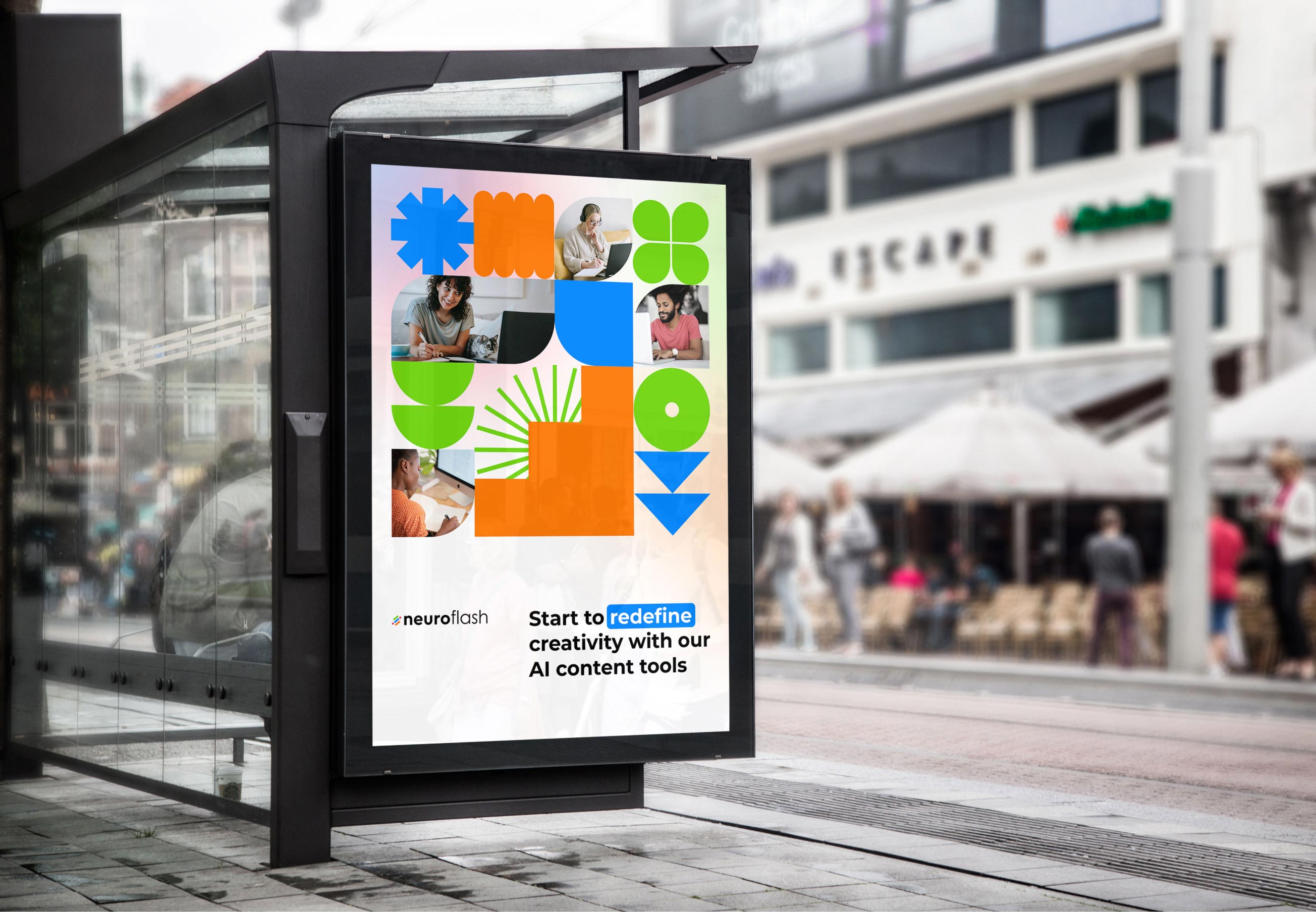 An AI writing platform unified by a modular design system that establishes a scalable, cohesive visual identity.