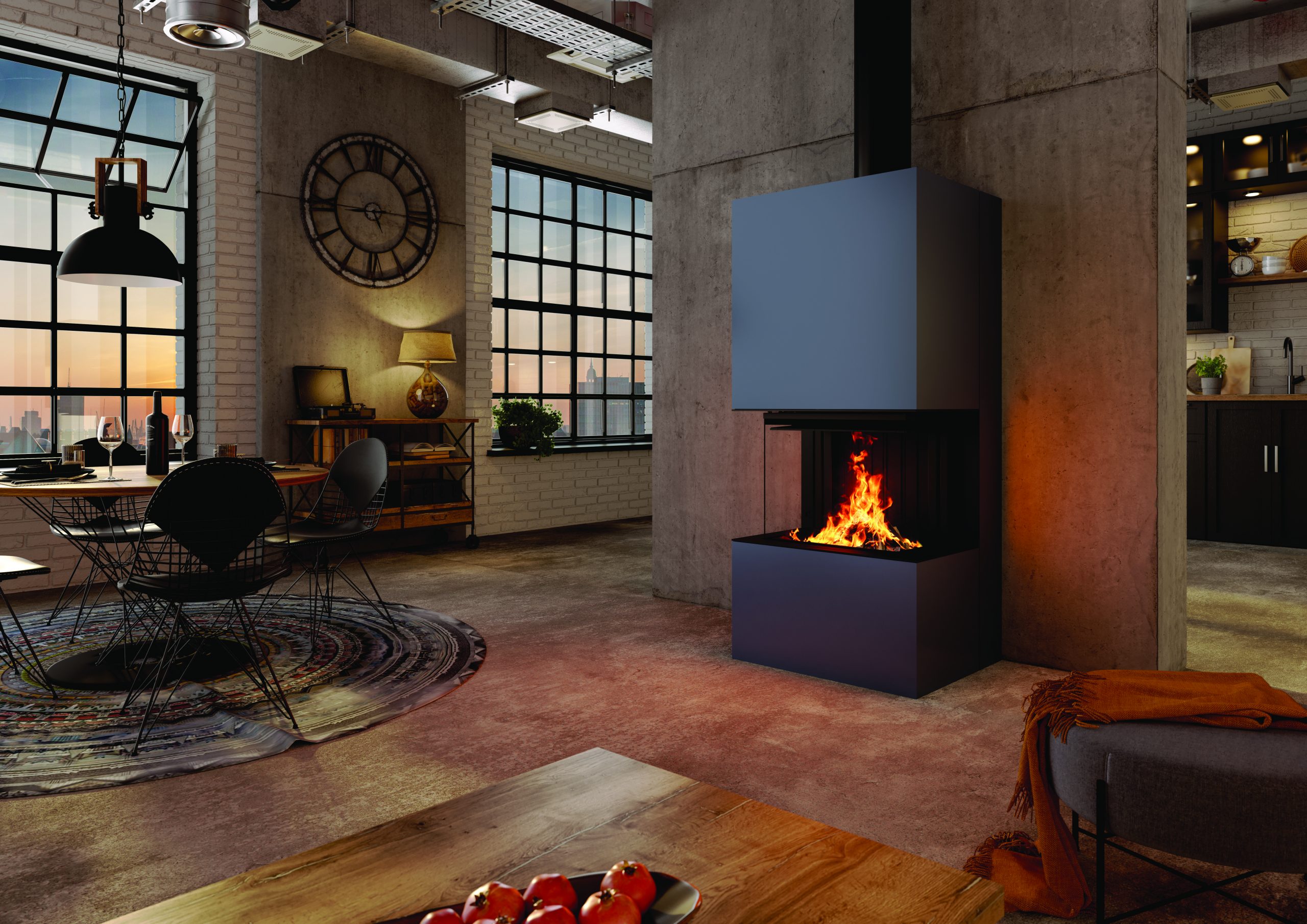 Cheminée design chez CR Habitat