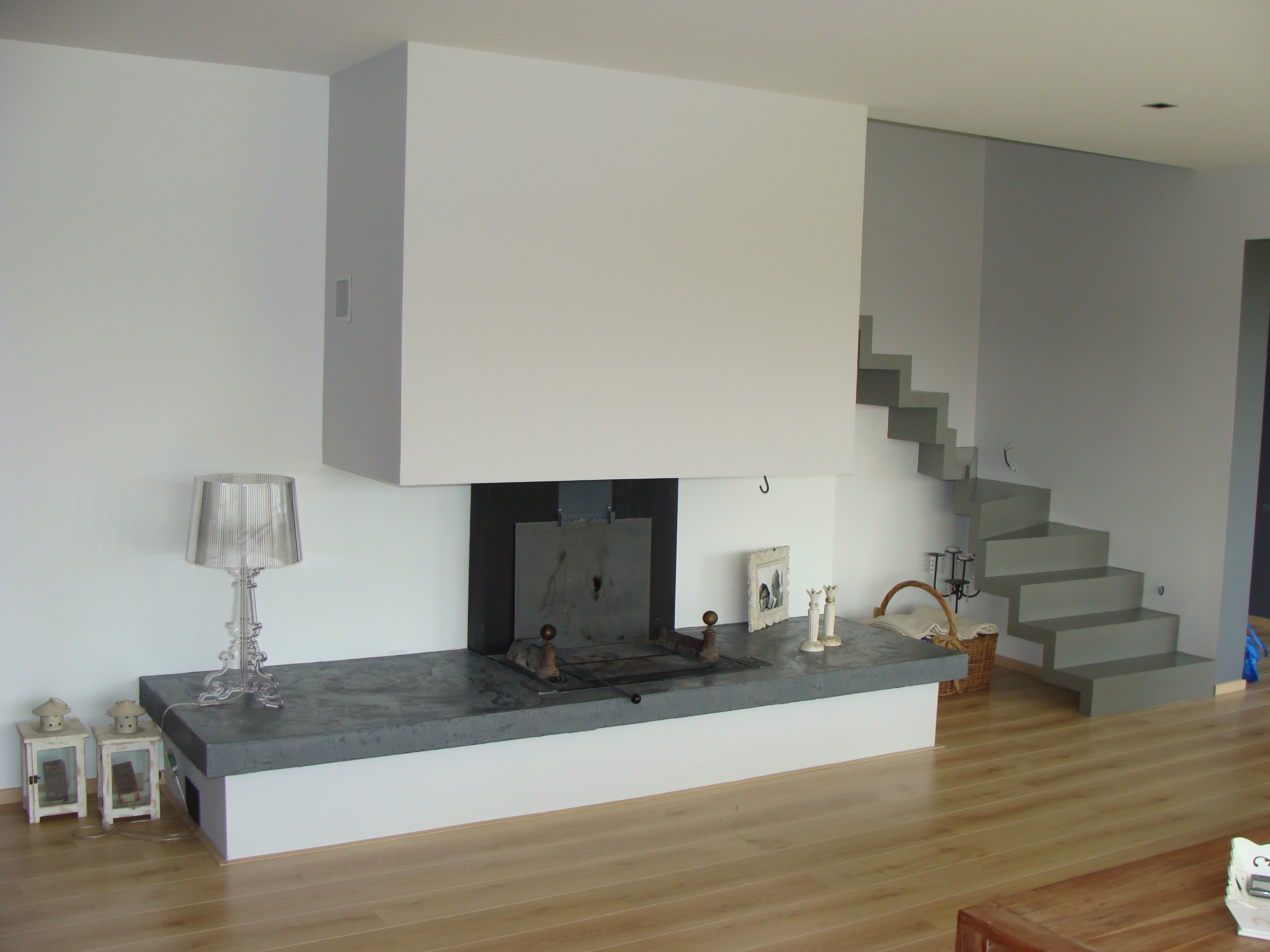 Installation d'une cheminée Polyflam chez un client