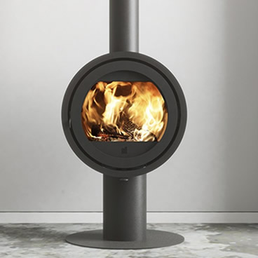 Poêle à bois Odin Front – Fonte Flamme