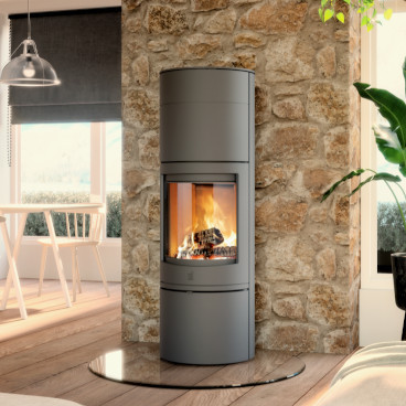 Poêle à bois Orbe High – Fonte Flamme