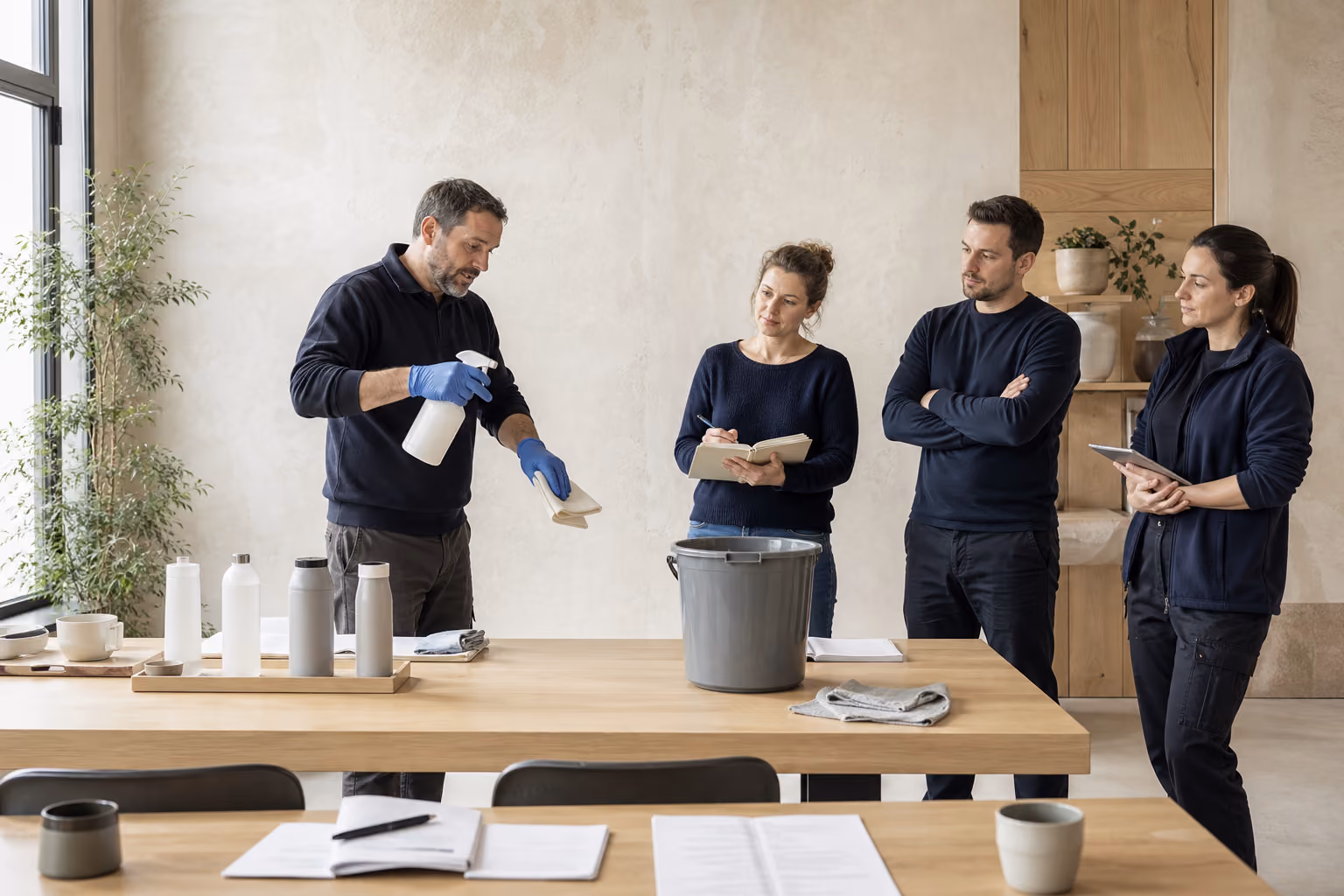 Photographie éditoriale de la formation : Certibiocide désinfectants professionnels – TP2, TP3 et TP4 (INTER, 7 h).