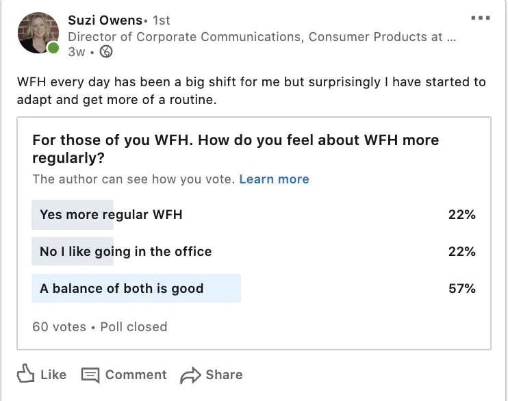 Take advantage of LinkedIn Polls