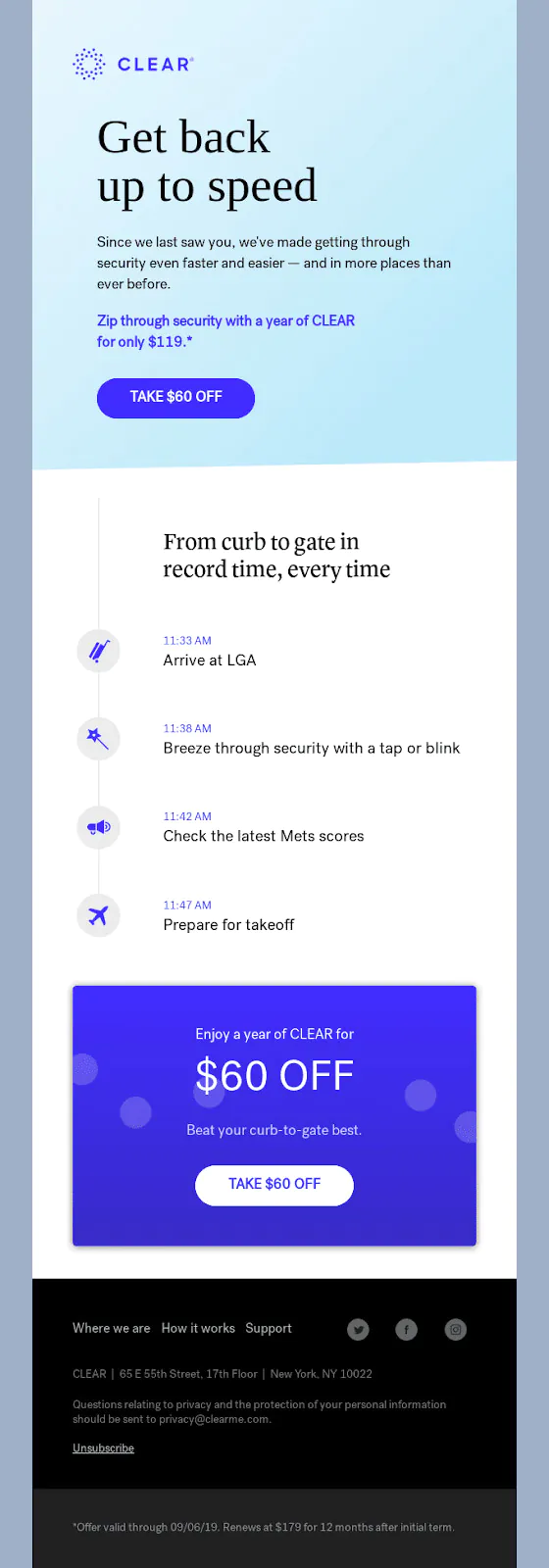 Highlight new benefits and features of your product