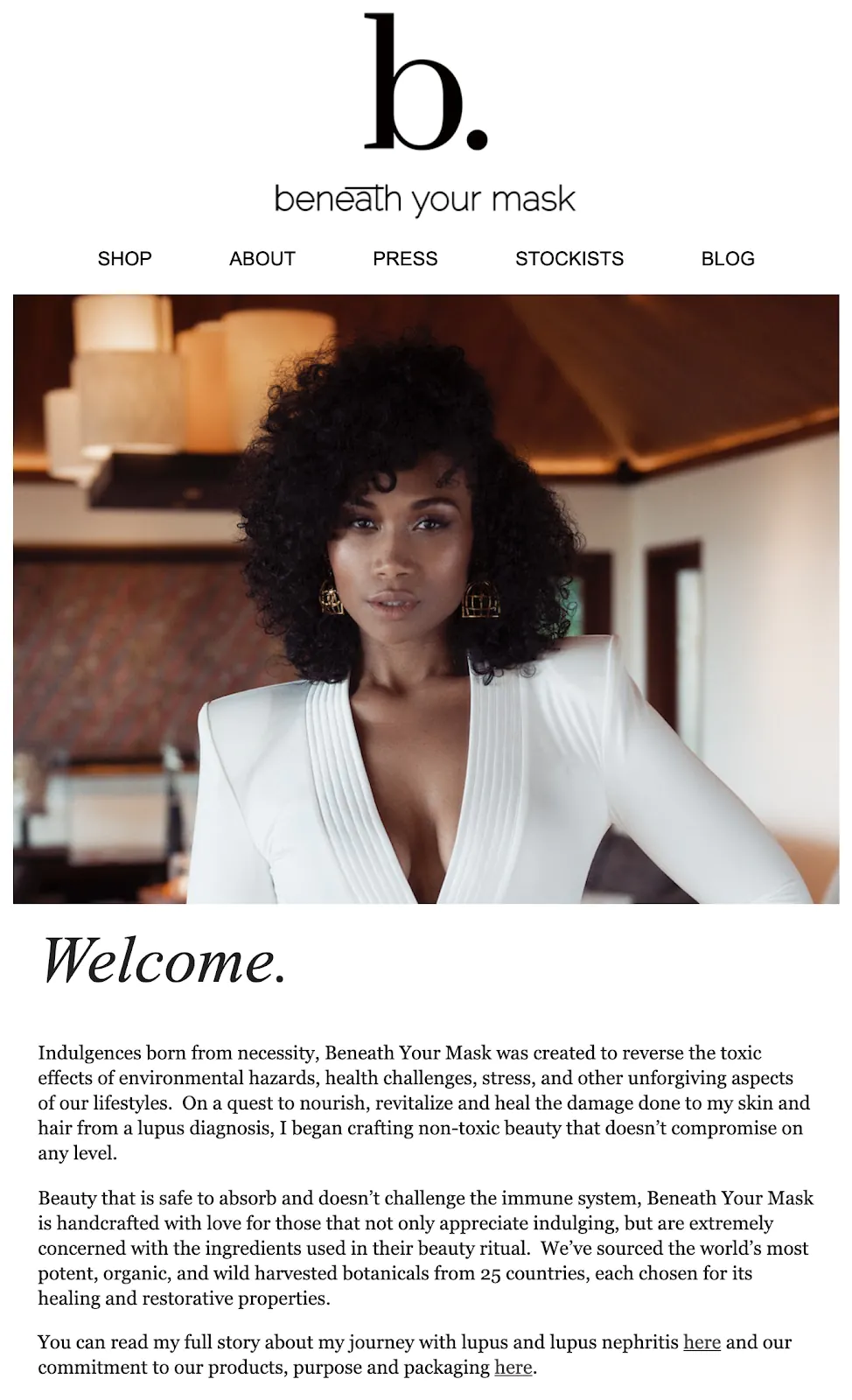 the welcome email
