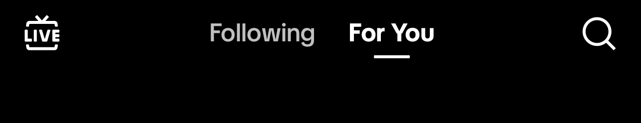 For you page (FYP) on TikTok