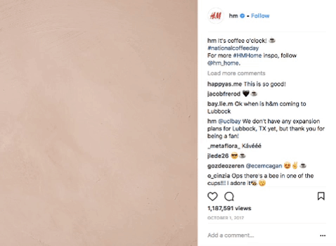 use of giphs on Instagram