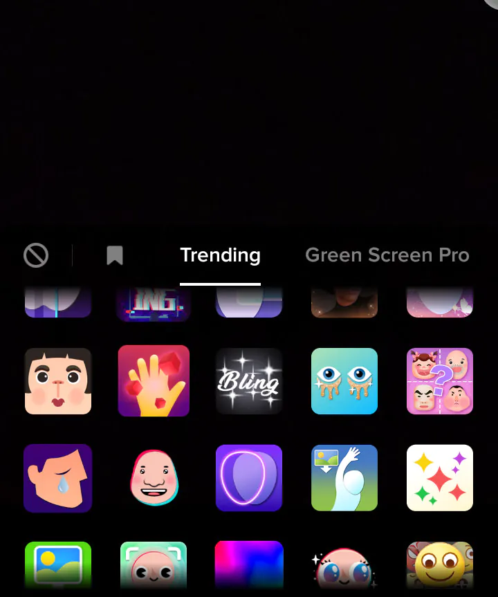 The categories you can choose from include Trending