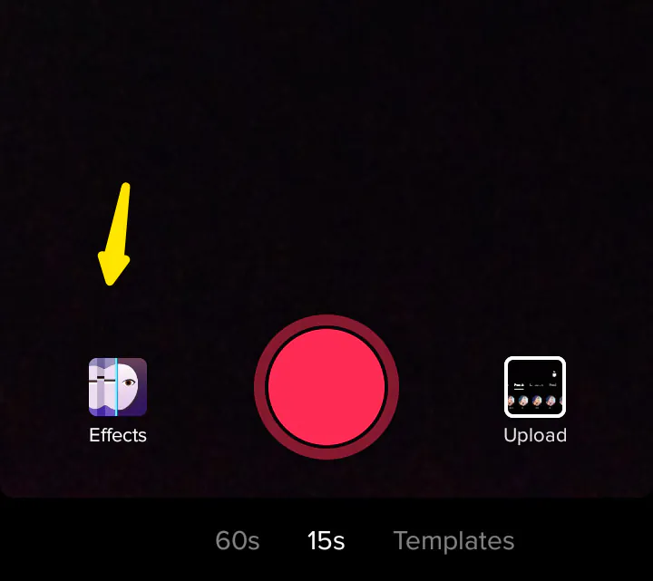 click on the Effects tab