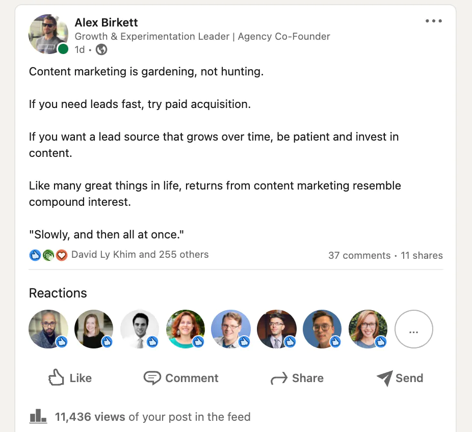 Got a ton of engagement, so I posted a longer version on LinkedIn