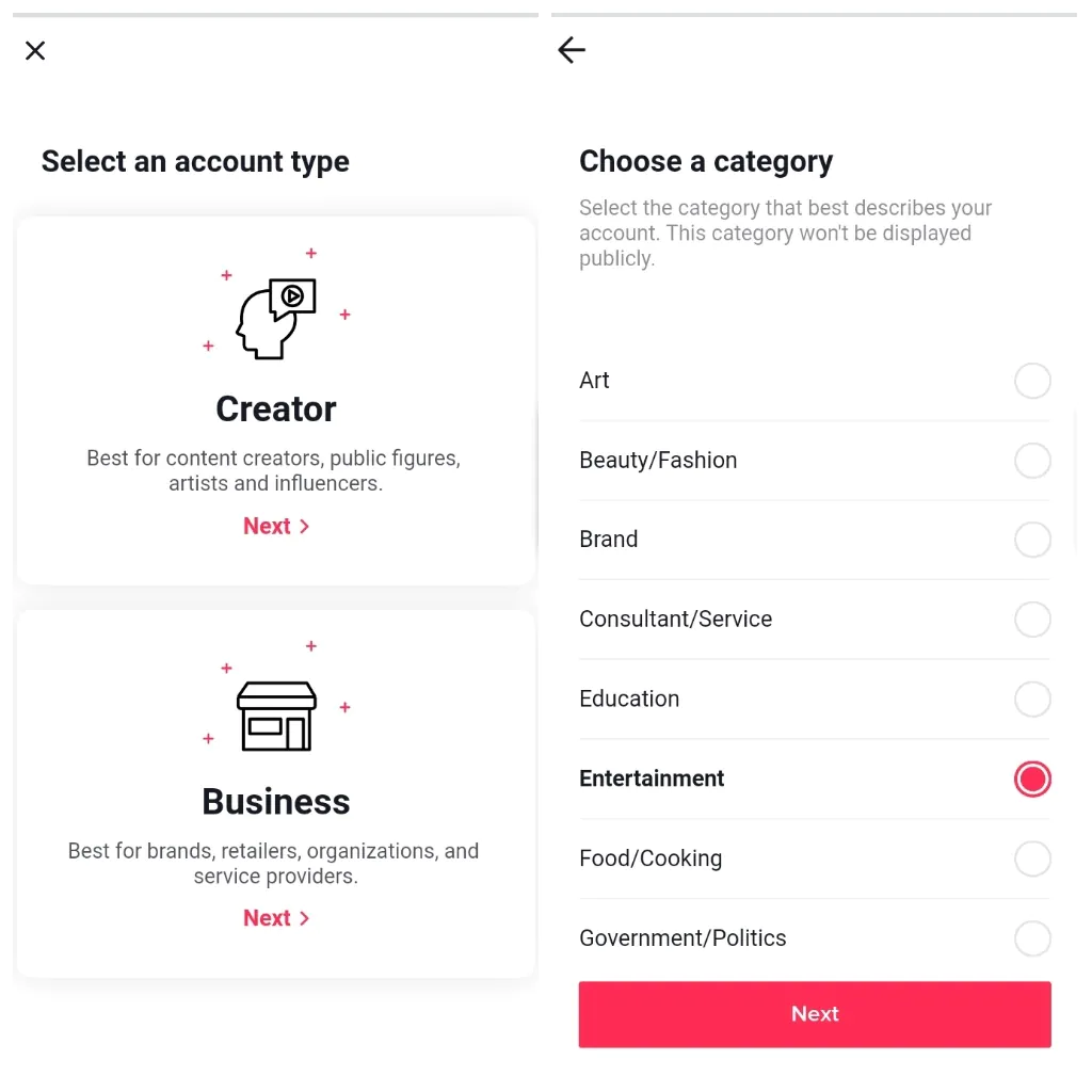 Choose a category that best describes your content or brand