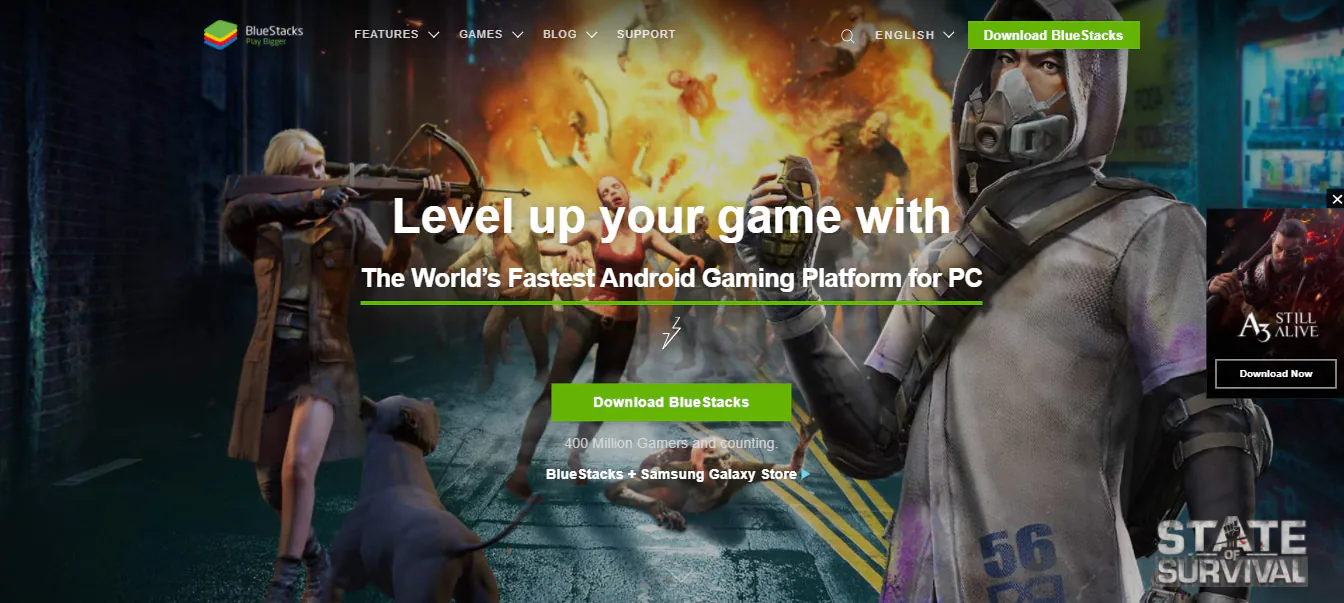 BlueStacks Homepage