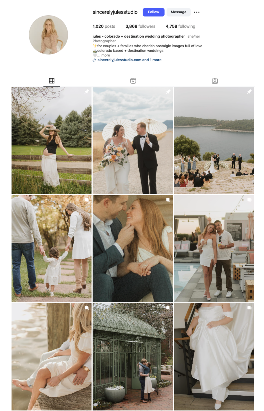 Instagram of sincerelyjulesstudio