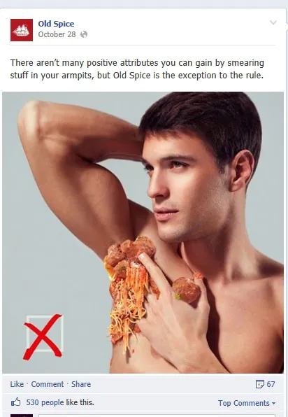 hilarious posts from Old Spice