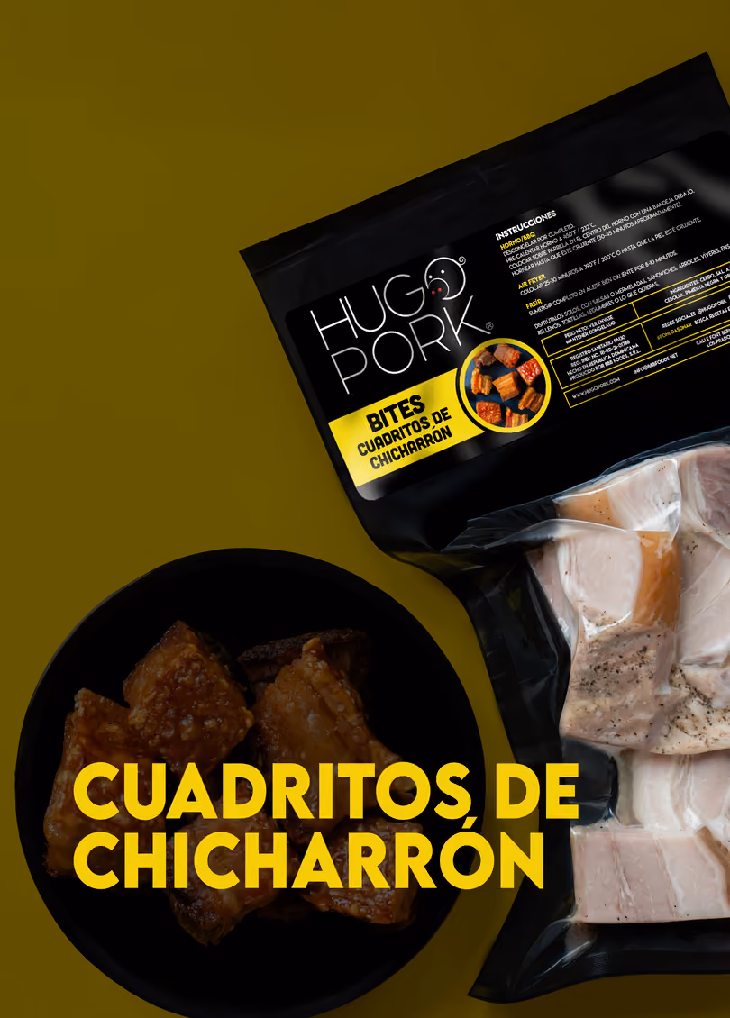 Cuadritos de chicharron