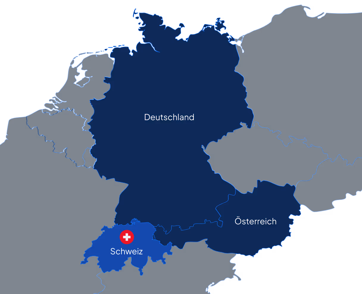 Karte der Partner-Studienstandorte