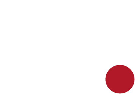 Lowercase letter 'n' in white with a red dot to its lower right on a black background.