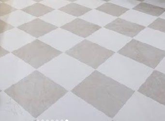 Marble Checker patterned floor tile