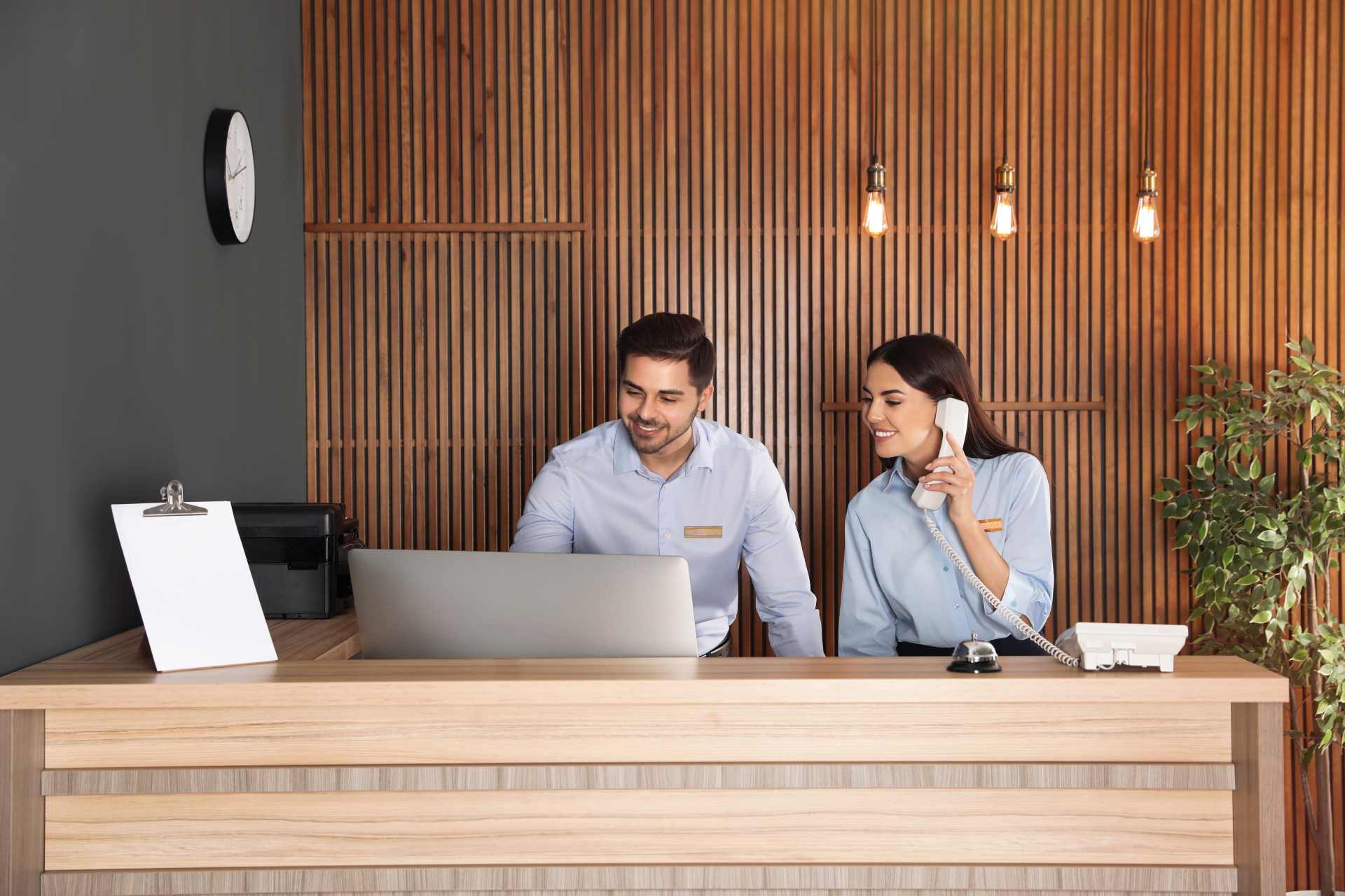 Guest profile data on a laptop, unified from Guestline and ResDiary in Hospa CRM